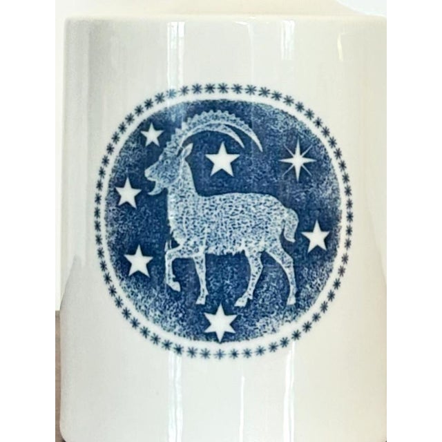 Zodiac Capricorn Table Lamp by Kaj Lange for Royal Copenhagen & Fog & Mørup, 1970s For Sale - Image 4 of 10