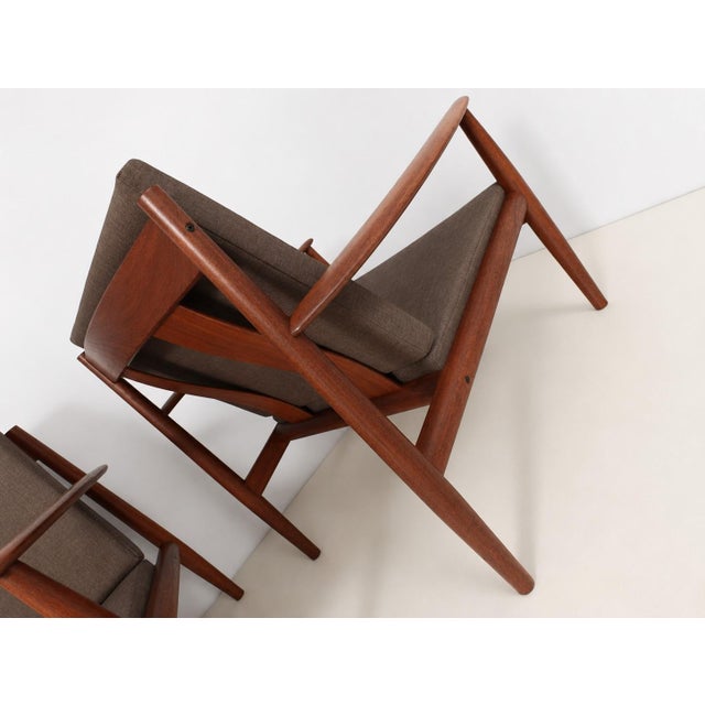 Danish FD118 Lounge Chairs by Grete Jalk for France & Søn, 1960s, Set of 2 For Sale - Image 6 of 15