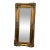 Large Gold Roccoco Italian Style Vintage Mirror For Sale