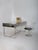 Brushed Steel Desk attributed to Raymond Cohen for Cohray, France, 1970s For Sale - Image 9 of 17