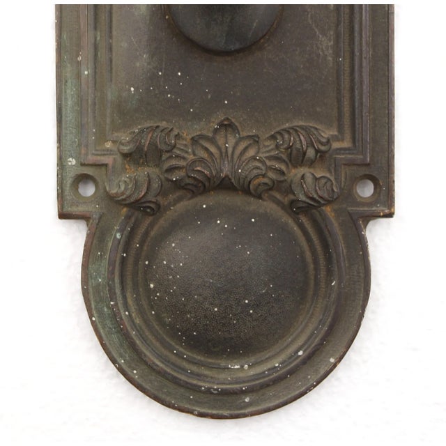 Mid 20th Century Mid 20th Century Art Deco Bronze Penn Entry Door Pull For Sale - Image 5 of 9