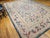 Textile Late 19th Century French Aubusson Needlepoint Carpet in Floral Pattern in Ivory, Green, Pink, Blue For Sale - Image 7 of 18