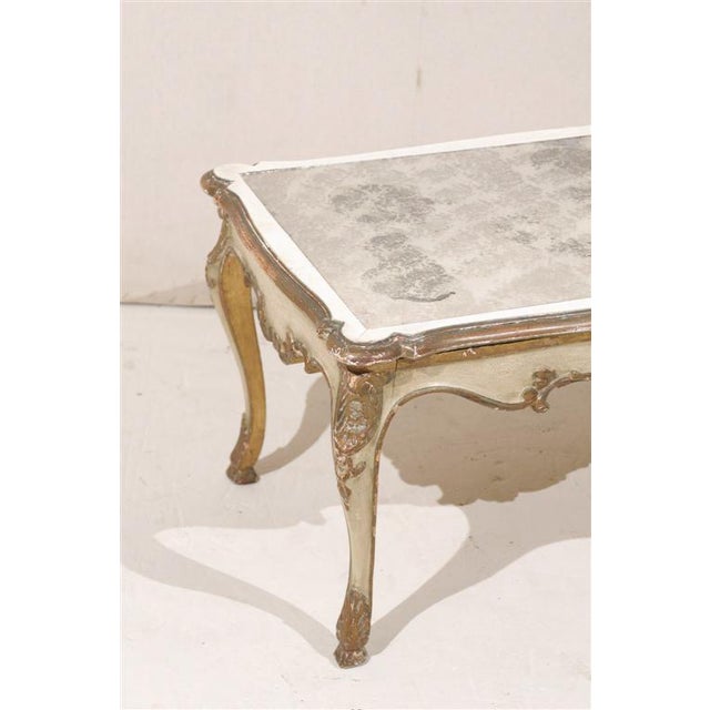 A French Mirror Top Coffee Table For Sale - Image 4 of 5
