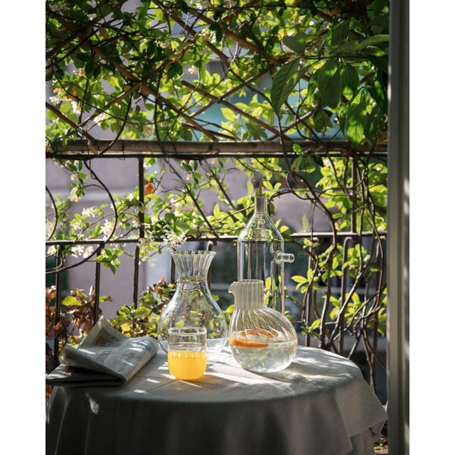 Routine High Carafe in Transparent Blown Glass by Matteo Cibic for Paola C., 2018 For Sale - Image 4 of 6