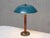 Nordiska Kompaniet Brass and Leather Table Lamp by Bertil Brisborg for Nordiska Kompaniet, Sweden, 1940s For Sale - Image 4 of 11