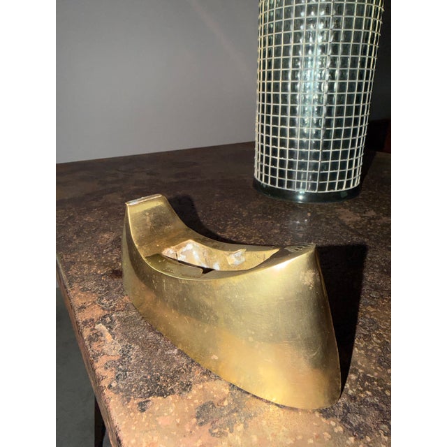 Cast Brass Tape Dispenser + Brass Clothespin Card Holder, Set of 2 For Sale - Image 17 of 17