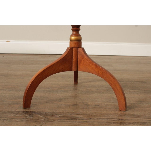 L. Hitchcock Stenciled Maple Small SideTable For Sale - Image 9 of 18