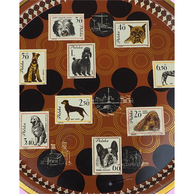 And now, something special for the dog lovers! This vintage lithographed tray by FOB Sosnowiec is a charming tribute to...