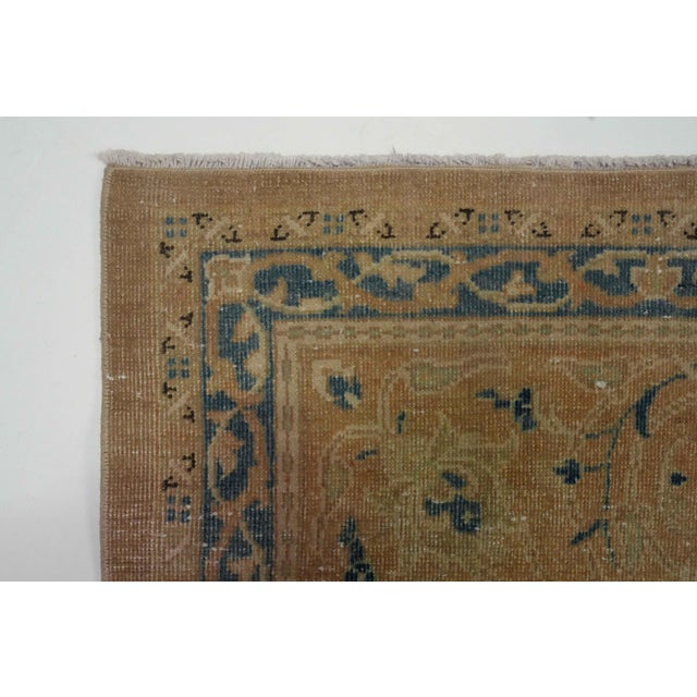1970s Vintage Persian Handmade Wool 10x13 Beige Area Rug For Sale - Image 10 of 11