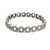 Late 20th Century Diamond Circle Link Bracelet 1.50ct 14k White Gold Flex Style For Sale - Image 5 of 6