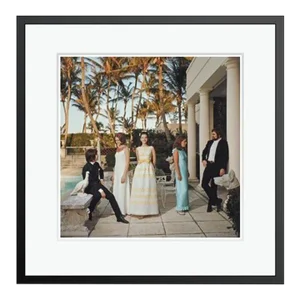 Palm Beach Debutantes 1968 by Slim Aarons Framed C Print
