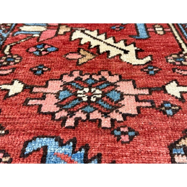 Antique Persian Serapi Rug 10’4” X 12’0" For Sale - Image 9 of 18