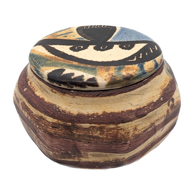 Bitossi Artisan Signed Studio Pottery Trinket Jar For Sale - Image 4 of 11