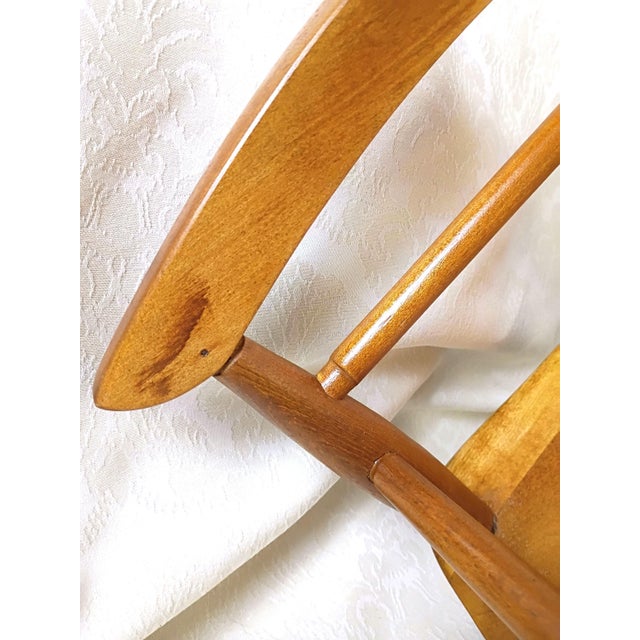 1950s Child Wooden Rocking Chair For Sale - Image 13 of 15