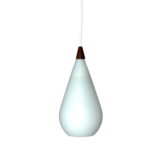 Opal Glass Pendant, 1960s For Sale - Image 4 of 4