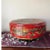 Red Antique Style Chinese Cinnabar Red Lacquer Lotus Flower Round Box 14x5" For Sale - Image 8 of 8