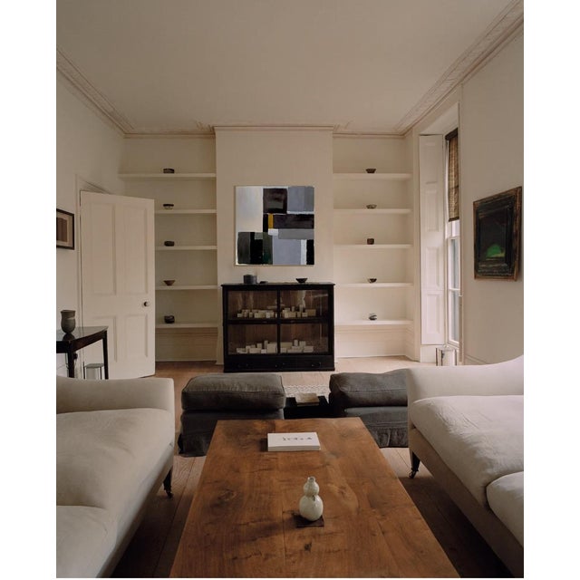 Mid-Century Modern Minimalist Modern Abstract Oil Painting on Canvas by P. L. Bradbury For Sale - Image 3 of 3