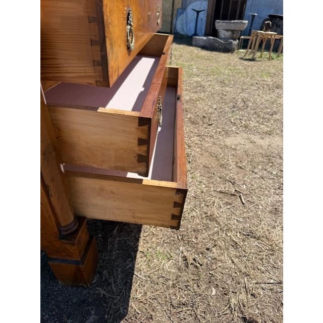 Sienna Large 19th Century French Empire Solid Walnut Chest of Drawer / Commodes For Sale - Image 8 of 18