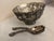 Victorian Vintage Godinger Silver-Plated Grapevine Pedestal Salad Bowl and Servers - 3 Pieces For Sale - Image 3 of 3