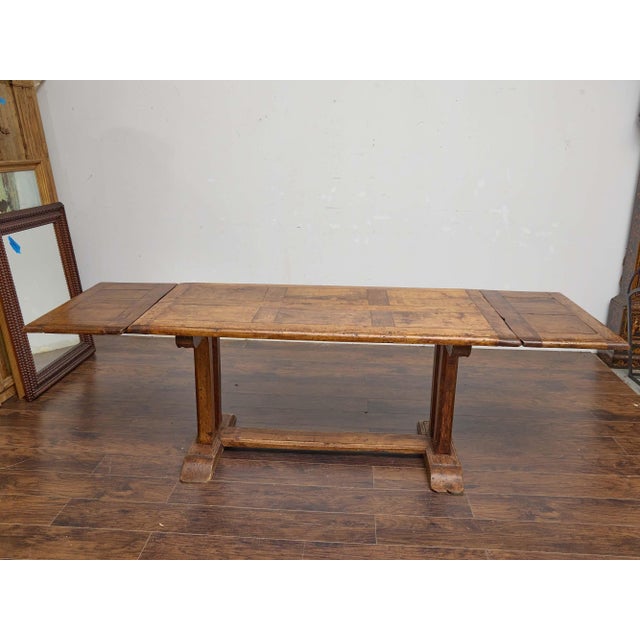 19th-Century French Fruitwood Extension Dining Table With Two Leaves For Sale - Image 9 of 11