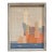 Mid-Century Modern Textile Art Cityscape With Exhibition Label For Sale