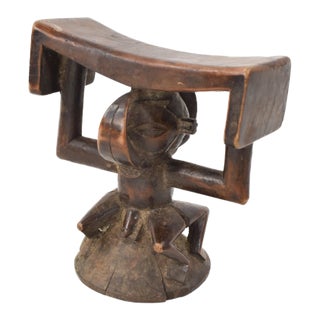 Early 20th Century Yaka Headrest For Sale