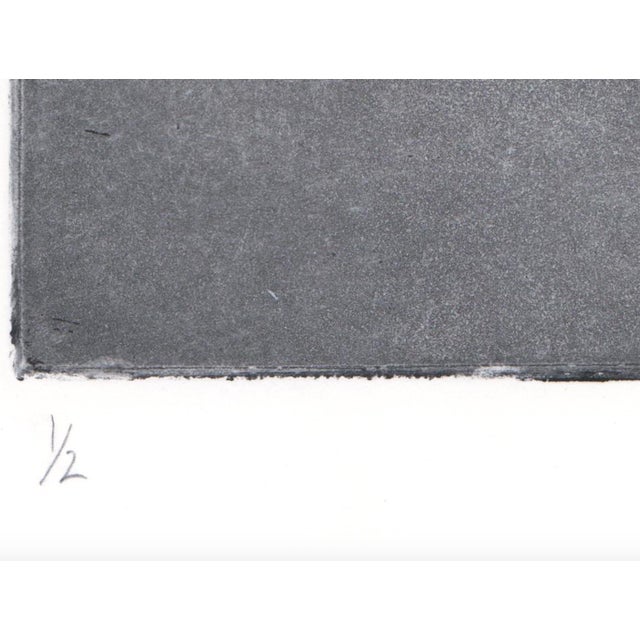 Figurative 2002 Aquatint Etching of Man Playing Pool For Sale - Image 3 of 5