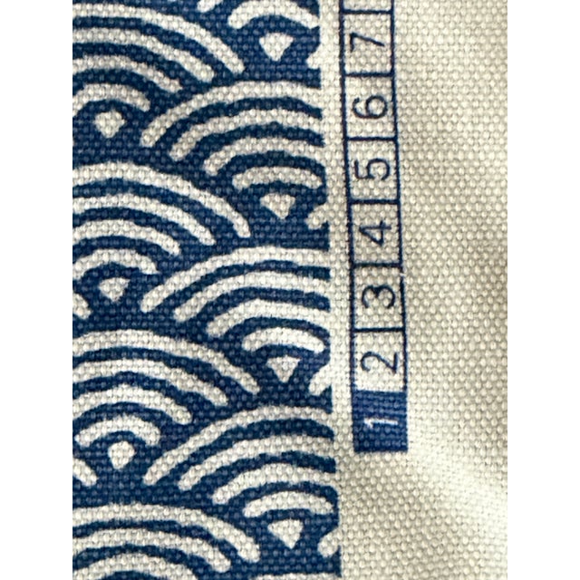 China Seas Quadrille Seto II New Navy Fabric 8180-09 10 1/2 Yards For Sale In Raleigh - Image 6 of 6