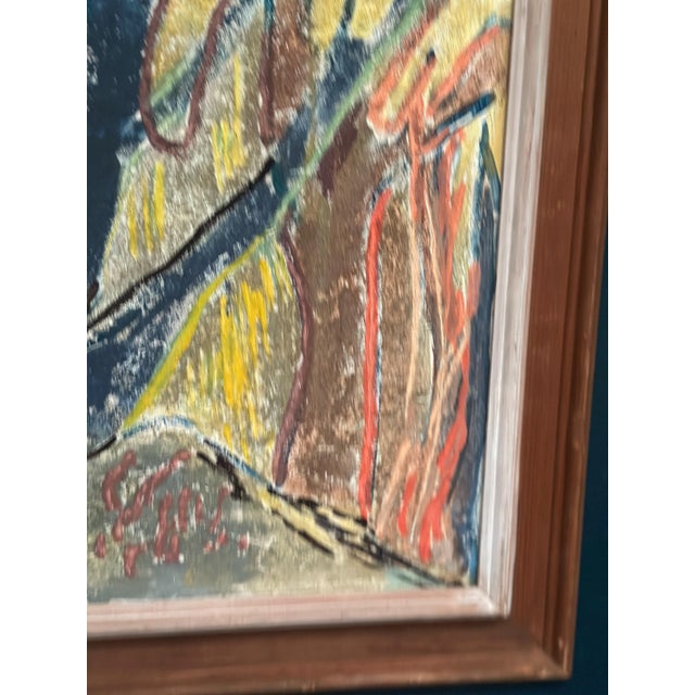 Alam, Trees (Abstract Composition), 1952, Oil on Panel, Framed For Sale - Image 9 of 16