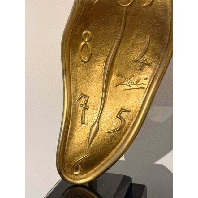Salvador Dali, Profile of Time (Time in the Fourth Dimension), 1970 - A Pair Mounted on Marble Columns For Sale - Image 13 of 16
