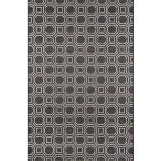 Erin Gates Downeast Camden Charcoal Machine Made Polypropylene Area Rug 7'10" X 10'10" For Sale