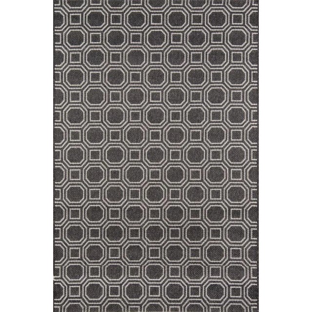 Erin Gates Downeast Camden Charcoal Machine Made Polypropylene Area Rug 7'10" X 10'10" For Sale
