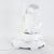 Pair of Vintage Chinoiserie White Tole Palm Tree and Figurine Table Lamps For Sale - Image 9 of 12