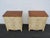 Traditional Ethan Allen Two Tone Large Nightstands Bedside End Tables a Pair 6902 For Sale - Image 3 of 18