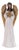 Angel Figurine with Harp andGold Wings For Sale