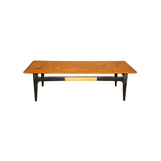 Lane Furniture Table W/ Starburst Inlay For Sale - Image 11 of 11