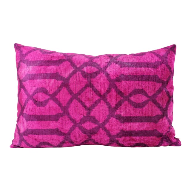 Tuttle Pink Silk Velvet Pillow For Sale
