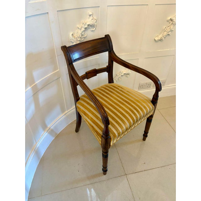 Early 19th Century Set of Antique George III Mahogany Desk Chairs, 1800 For Sale - Image 5 of 13