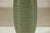 Tall Ribbed Artisan Ceramic Vase with Green Glaze and Narrow Neck For Sale - Image 13 of 13