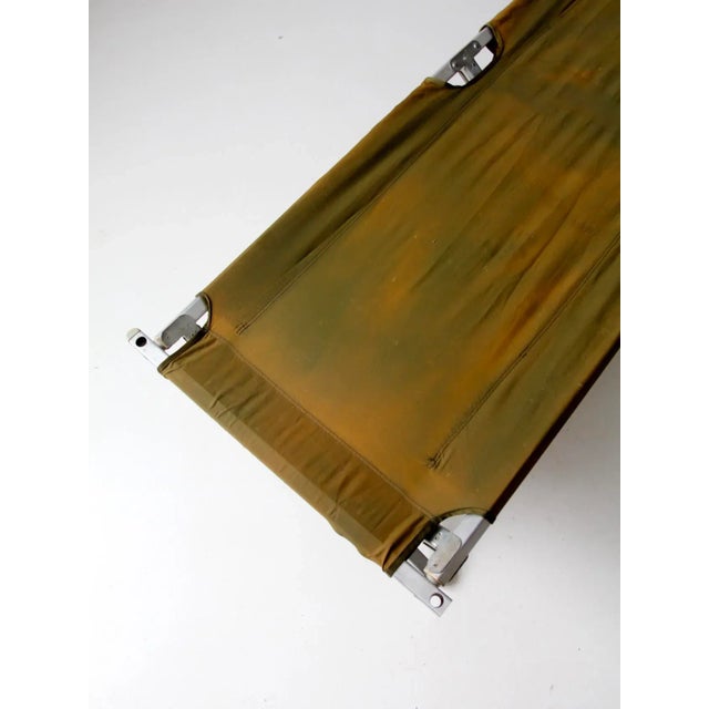 Silver Vintage X Frame Cot For Sale - Image 8 of 13