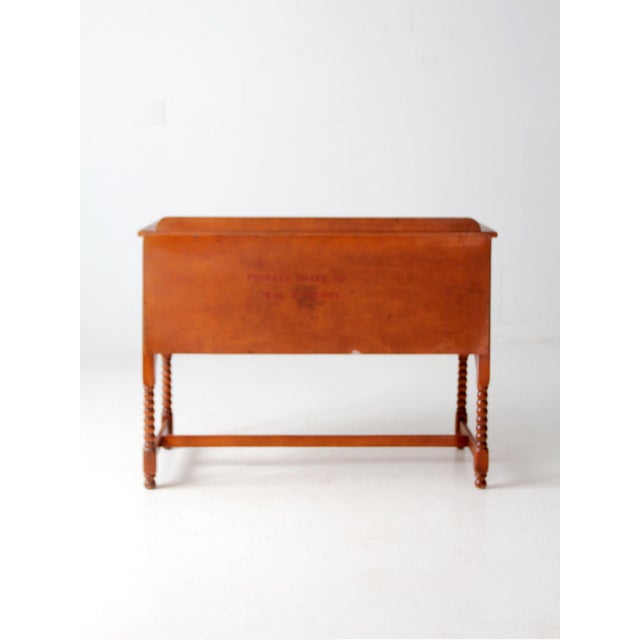 Vintage Phoenix Chair Co Floral Buffet Cabinet For Sale - Image 10 of 12