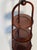 Antique Plate or Plant 3 Tiered Stand With Inlay For Sale - Image 4 of 5