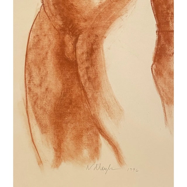 Conte on heavy paper from the estate of Northwest School artist Neil Meitzler (1930 - 2009). Signed and dated lower...