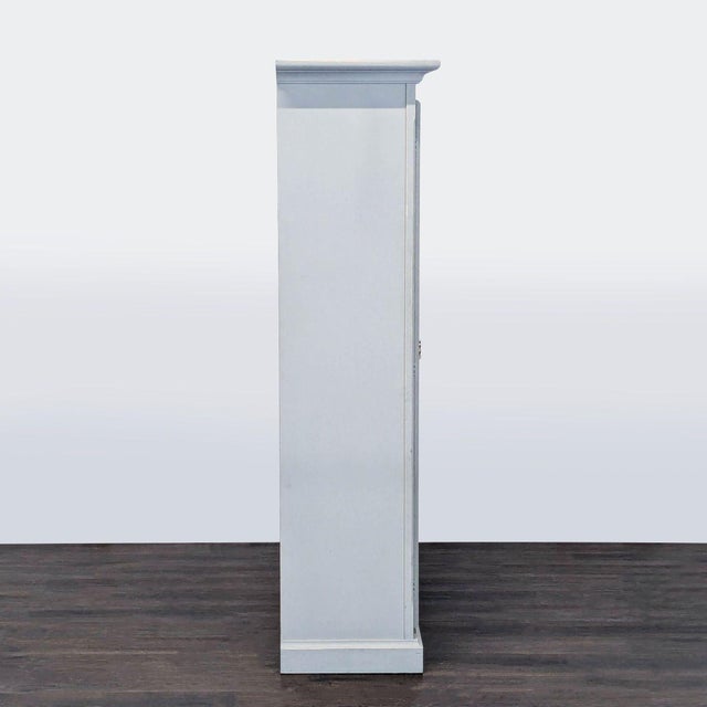 2010s Crate & Barrel Cameo Glass Door Bookshelf With Adjustable Shelves For Sale - Image 5 of 10