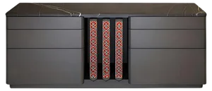 Pok Collection Butler Credenza in Cameroon Orange by Soshiro, 2019