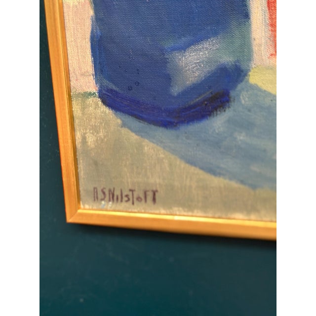 Anna‑stina Nilstoft, Woman, 1950s, Oil Painting on Canvas, Framed For Sale - Image 6 of 18