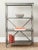 Tall Etagere in Dark Silver For Sale - Image 4 of 5