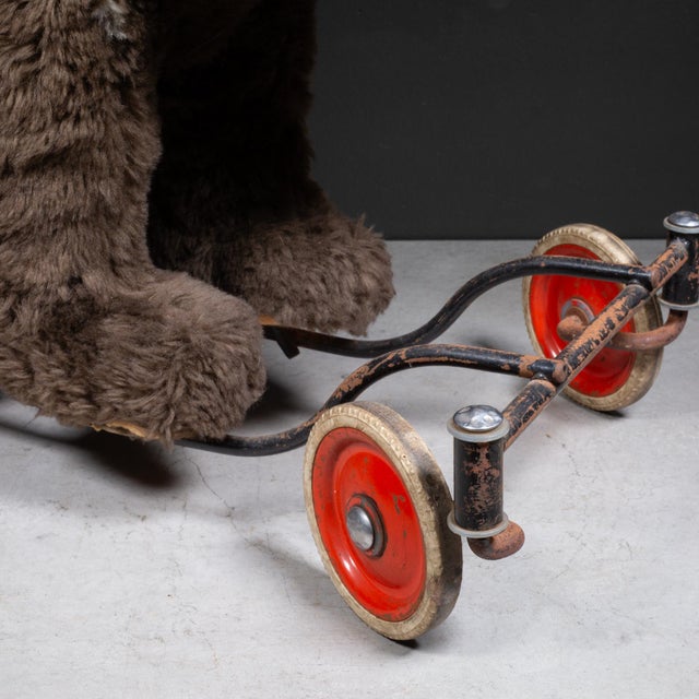 Late 20th Century Vintage Steiff Mohair Riding Bear Toy-Germany For Sale - Image 5 of 10