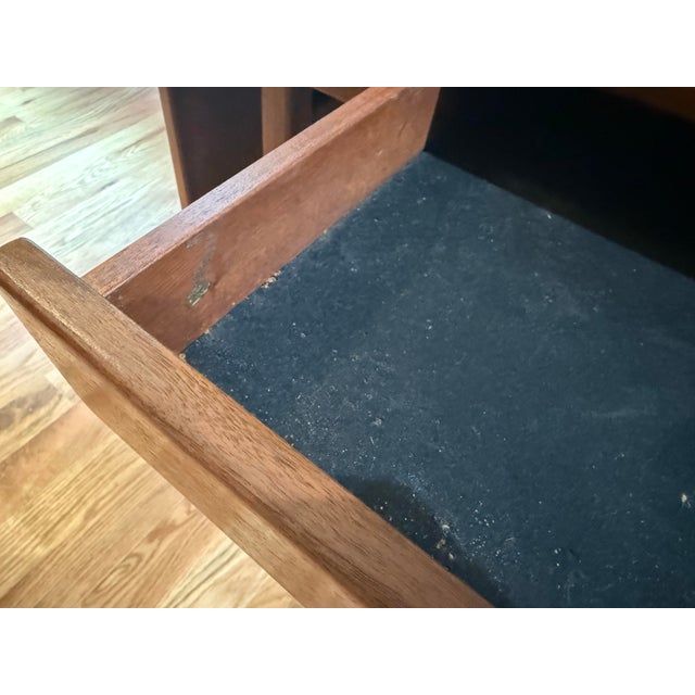 Mid-Century Modern Teak Drop-Leaf Tea Serving Cart — Jens Risom Style, Circa 1960s For Sale In Atlanta - Image 6 of 10