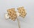 Mid-Century Modern Vintage 1960s Signed Napier Goldtone Lattice Clip Earrings - 2 Pieces For Sale - Image 3 of 7